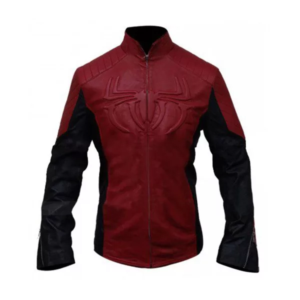 spiderman-logo-red-and-black-motorcycle-leather-jacket