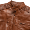 Men's Brown Leather Moto Jacket | Motorcycle Leather Jacket