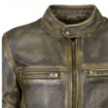 Vintage Distressed Brown Leather Jacket
