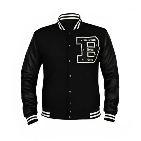 Black And White Varsity Letterman Jacket
