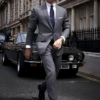 No Time to Die James Bond Grey Blend Wool Suit