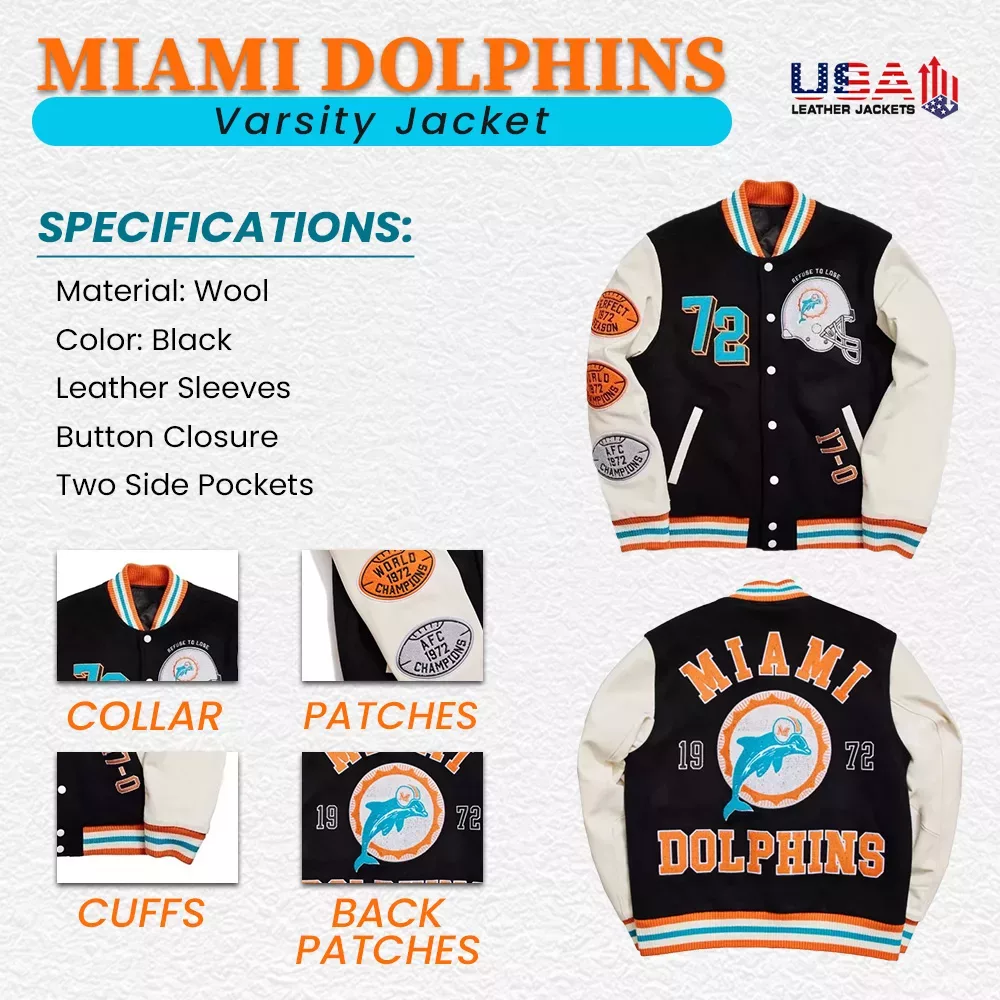 Miami Dolphins Varsity Jacket 