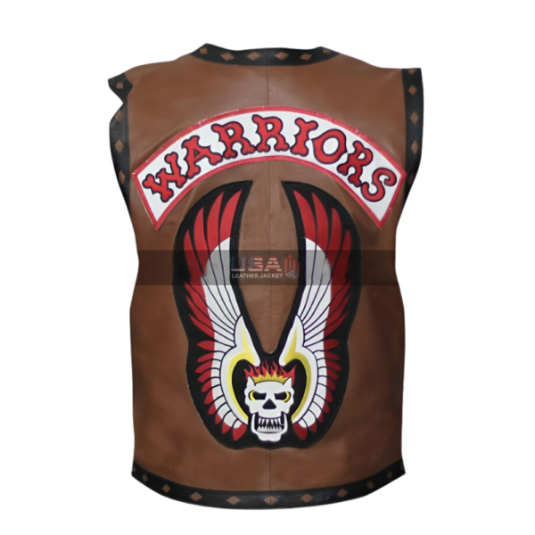 Warriors Skull Leather Vest
