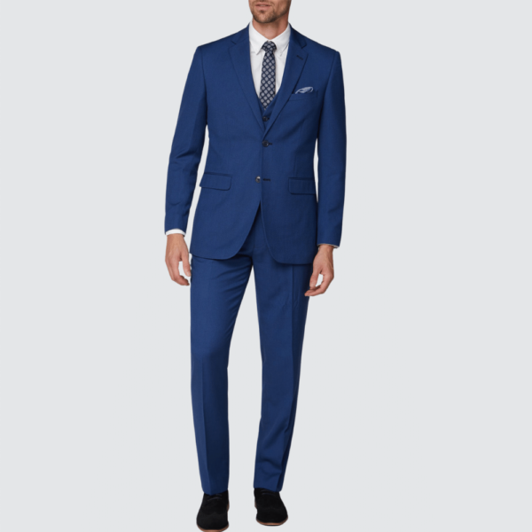 The Gentlemen Slim Fit Blue 2 Piece Suit For Men