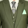 Men's Slim Fit 3 Piece Green Suit For Wedding