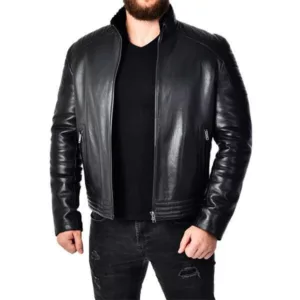 black-fitted-slim-fit-black-men-leather-biker-jacket