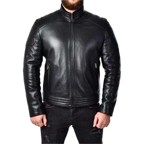 Men Leather Biker Jacket | Mens Slimfit Jacket