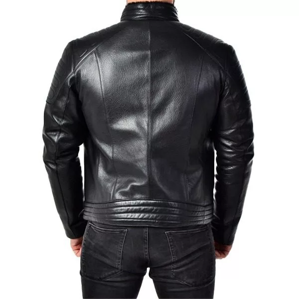 Men Leather Biker Jacket | Mens Slimfit Jacket