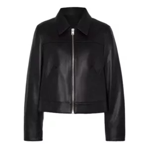Biker Black Leather Jacket For Women