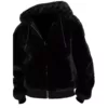 Faux Black Fur Hooded Jacket