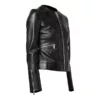 Ladies Leather Black Jacket