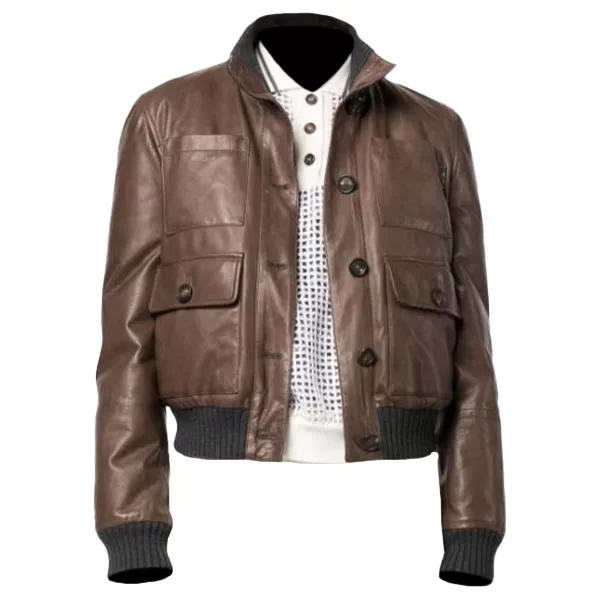 Leather Bomber Jacket For Women