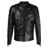 Mens Black Moto Leather Jacket