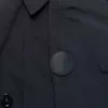 Navy Blue Long Coat Button