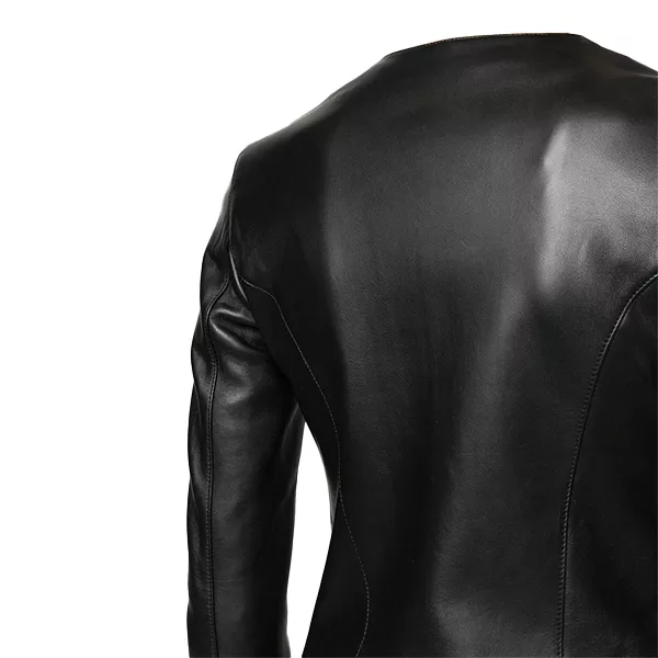 Philipp Plein Slim Fit Leather Jacket