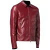 Plain Red Varsity Jacket