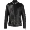 Studded Motorcycle Jacket With Studs