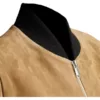 Suede Bomber Brown Jacket Womens