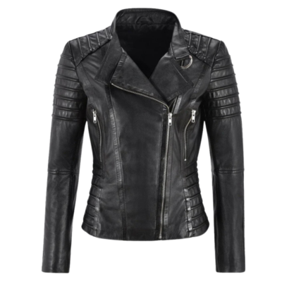 womens-black-asymmetrical-leather-jacket
