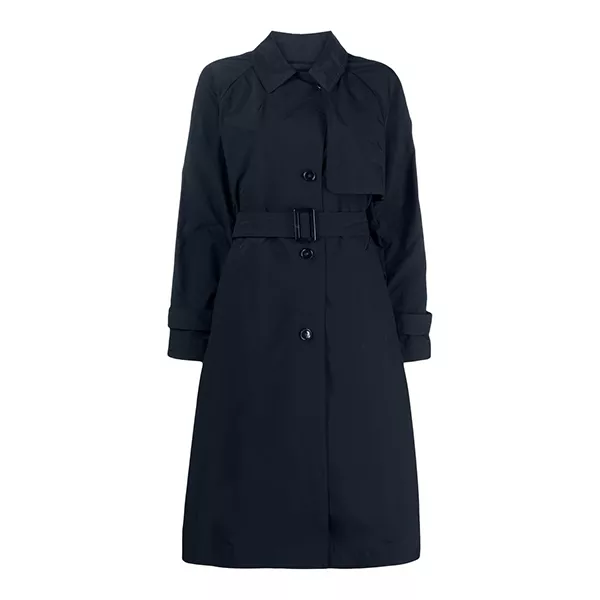 Womens Navy Blue Long Coat
