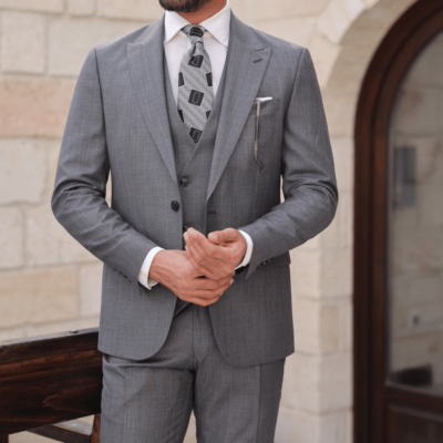 Gents Suit for Wedding | Peak Lapel Suit Pant | Suits 3-Piece Men