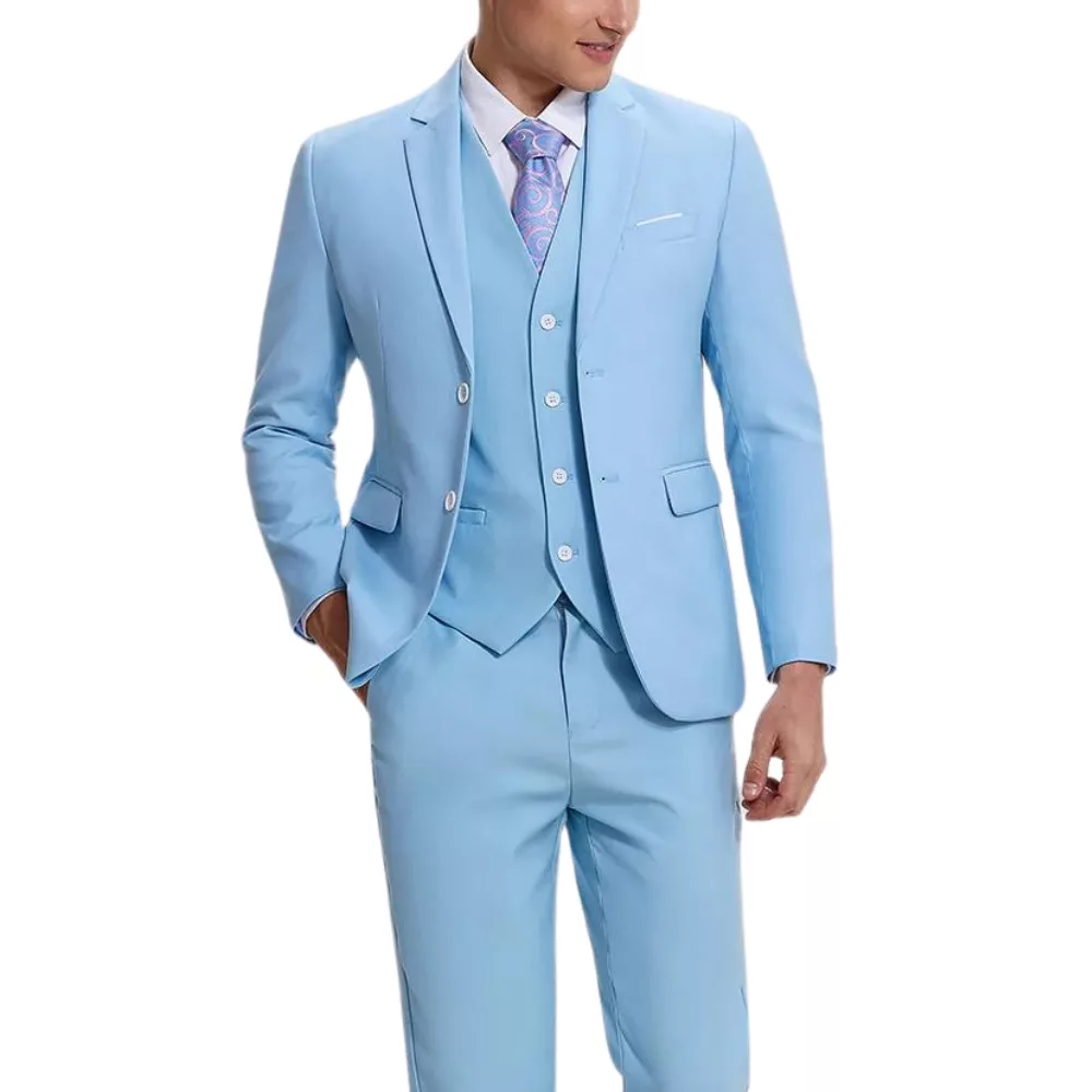 Mens Light Blue Casual Suit Mens Light Blue Slim Fit Suit Casual