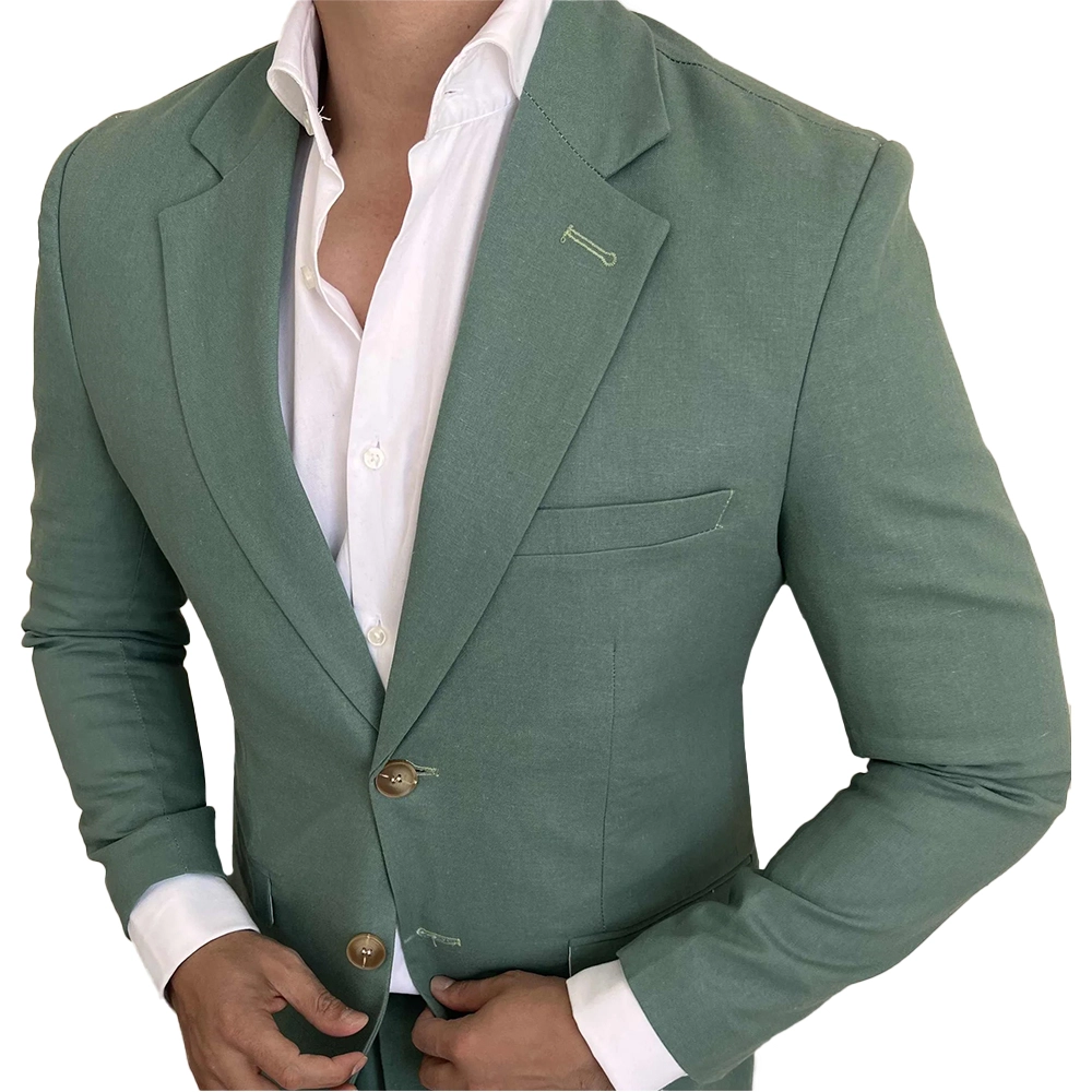 Mens Two Piece Sage Green Suit Color Suit for Mens