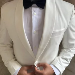 mens tuxedo two piece white wedding suit