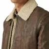 Aviator Jacket With Shearling Collar