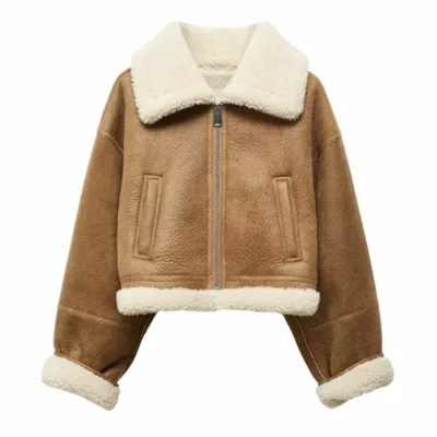 shearling brown jacket