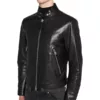Black Soft Leather Biker Jacket