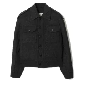 Mens Classic Black Wool Jacket