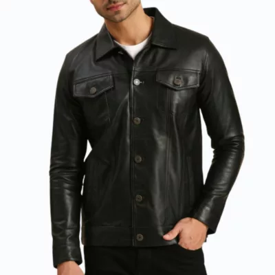 black-trucker-jacket