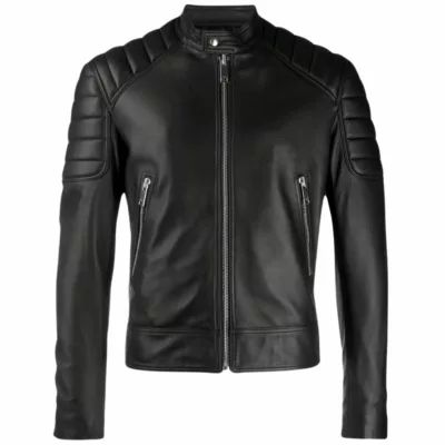 black leather jacket for men