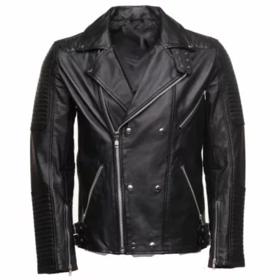 black biker jacket