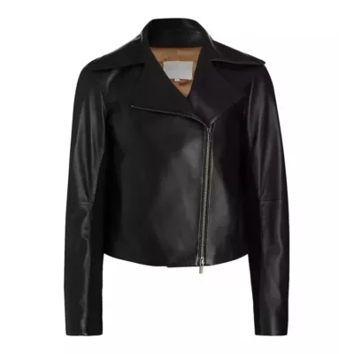 Madison Black Leather Moto Jacket