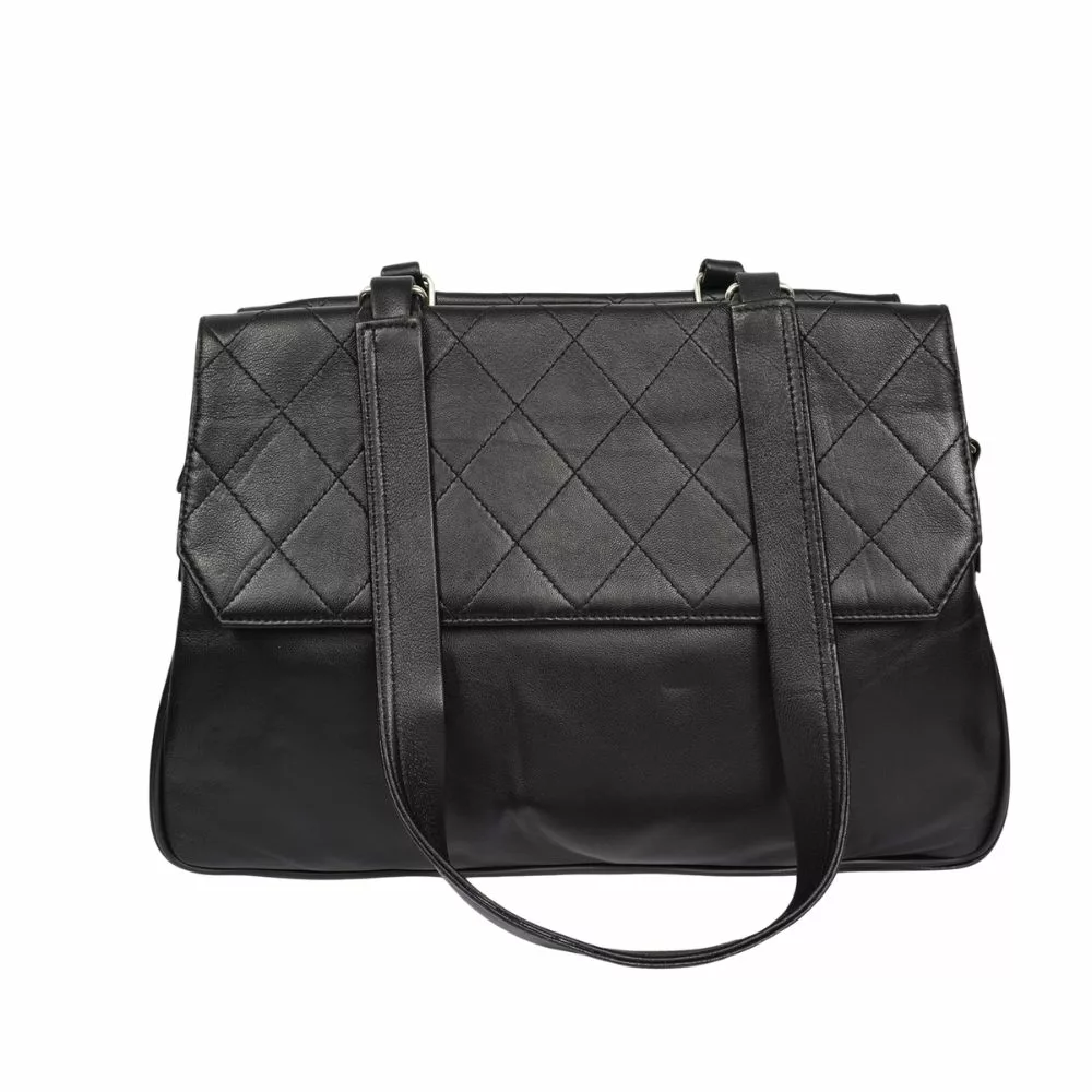 Women's Quilted Black Leather Handbags | Handbags for Women