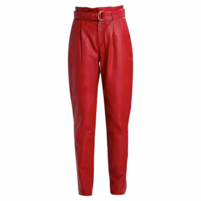 Red Leather Pants