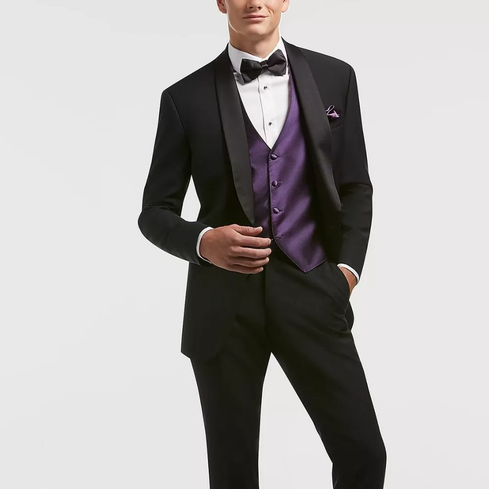 Black and Purple Tuxedo
