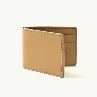 Men’s Bifold Leather Wallet – Stone Grey