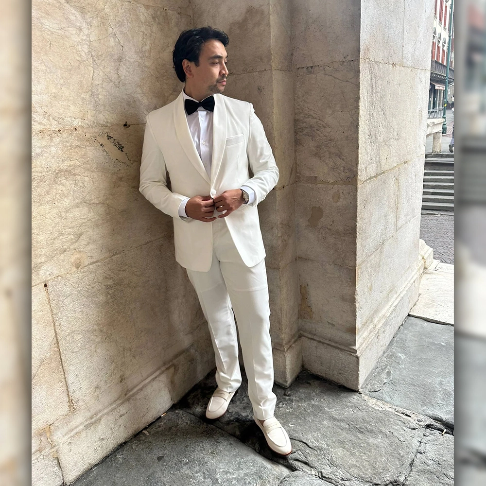 Mens White Tuxedo Suit