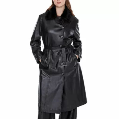 black trench coat