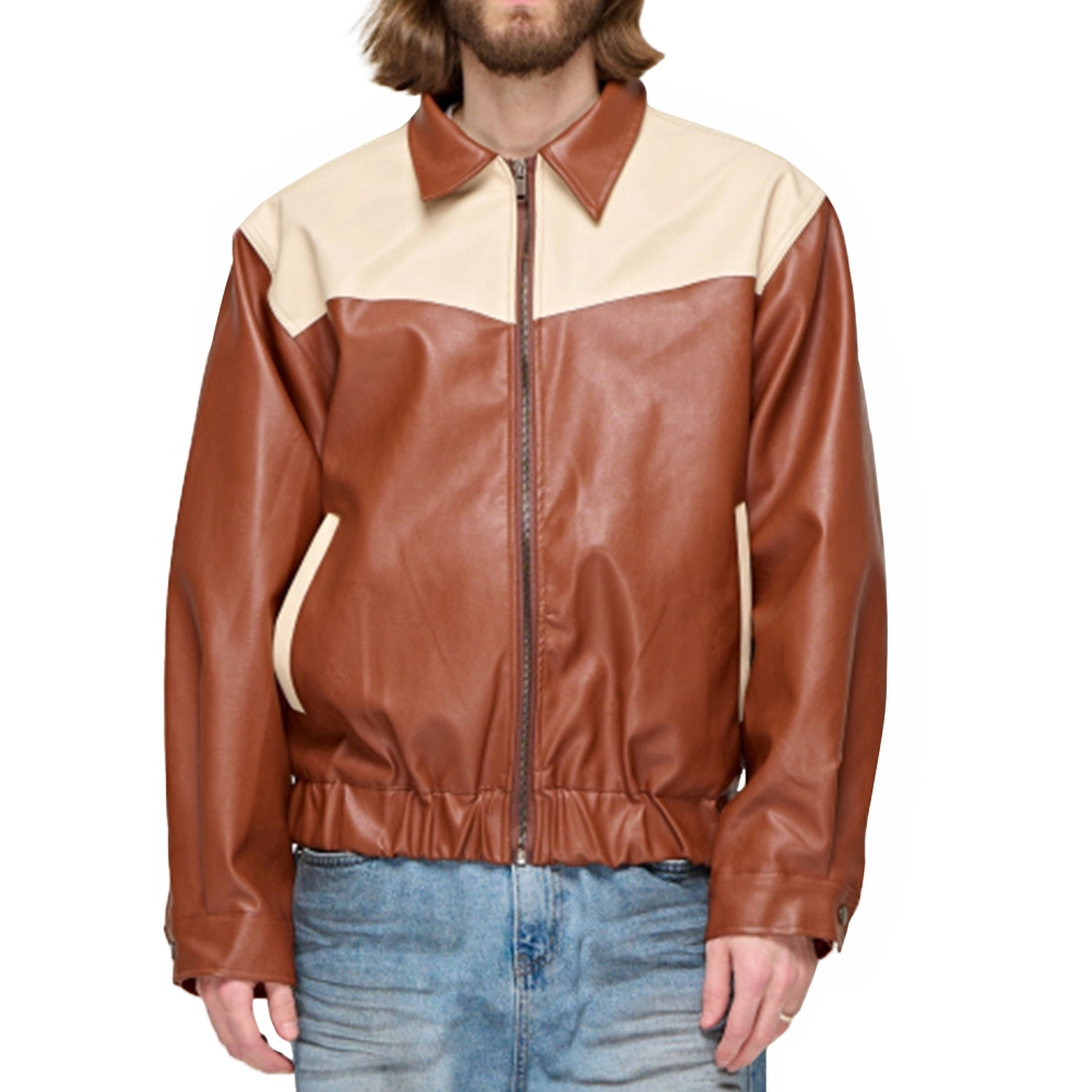Two Tone Leather Jacket