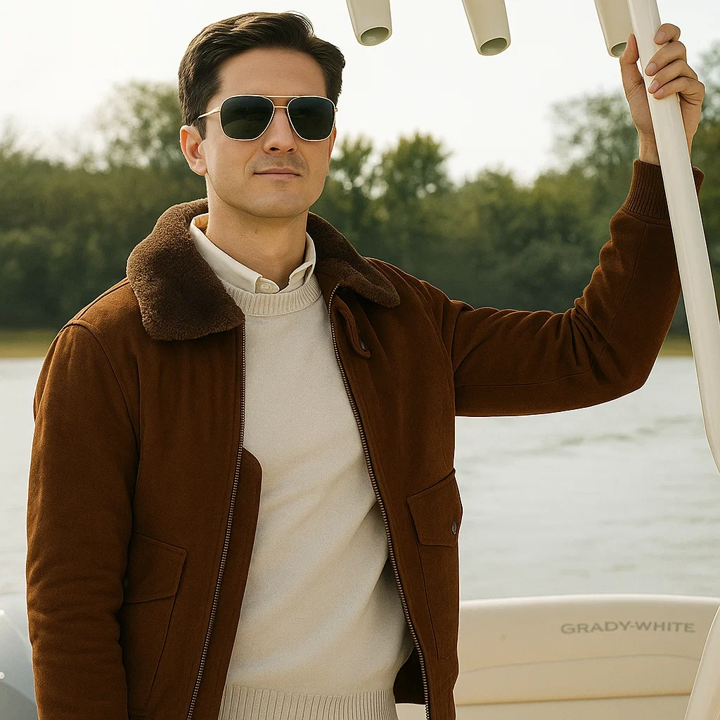 スクーカム　All Suede Leather stadium Jacket スクーカム All Suede Leather stadium Jacket