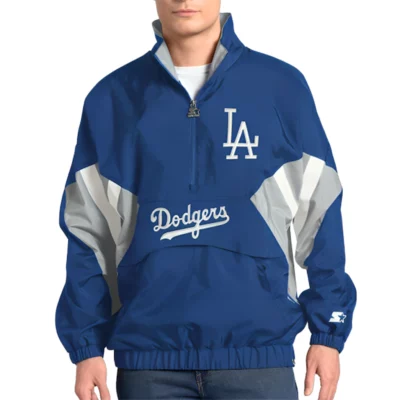 Los Angeles Dodgers Cooperstown Chief Half-Zip Jacket