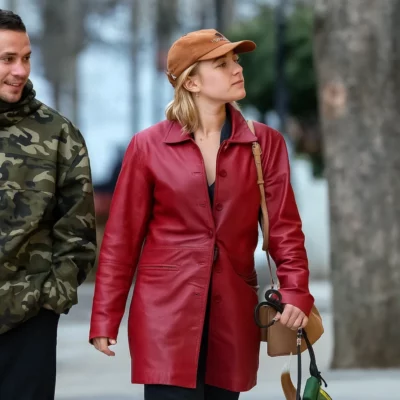 Florence Pugh Red Coat