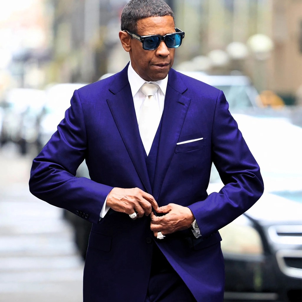 Highest 2 Lowest David King Suit | Denzel Washington Blue Suit