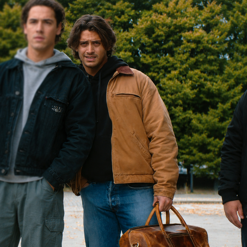 Off Campus S01 Antonio Cipriano Brown Jacket