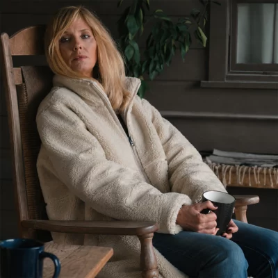 Celebrity Fur Coats: Red-Carpet Influence, Modern Styling, and Smarter Outerwear 2 Dutton Ranch Kelly Reilly Sherpa Coat