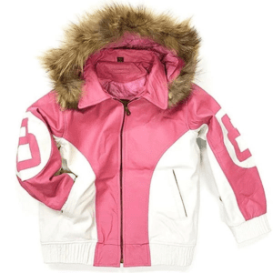 8 Ball Pink Leather Jacket